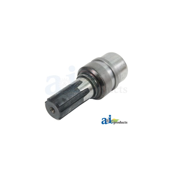 Bearing Stub Shaft, 2200 Series, 1 3/8" 6 Spline, 1 3/8" Bearing Dia., 4 1/2" Length 2.5"x2.5"x6.5"